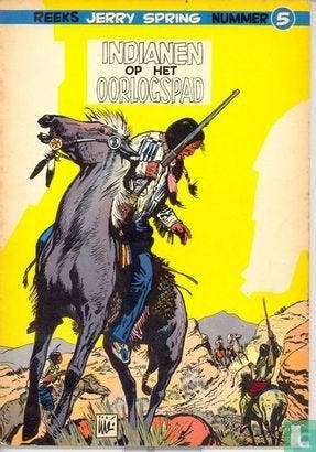 Jerry Spring - Indianen op het oorlogspad - 1957, Boeken, Stripverhalen, Gelezen, Eén stripboek, Verzenden