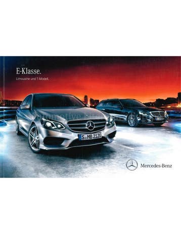 2014 MERCEDES BENZ E-KLASSE SEDAN | ESTATE BROCHURE DUITS