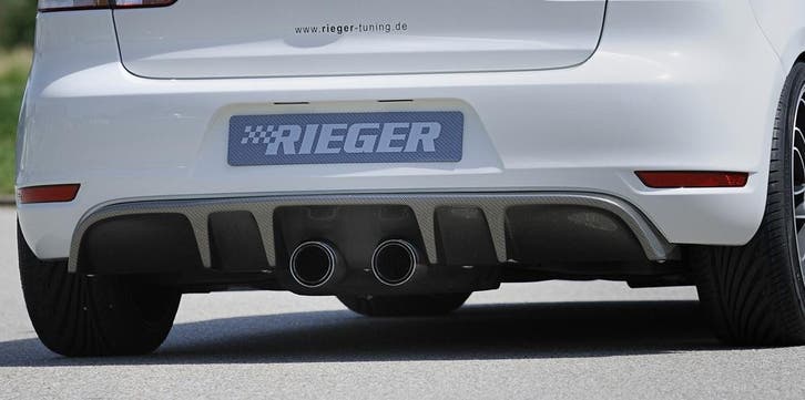 Rieger diffuser met 2 dubbele finnen | Golf 6 - Cabrio    Go, Auto diversen, Tuning en Styling, Verzenden