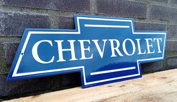 Chevrolet uitgesneden emaille, Verzamelen, Verzenden, Nieuw