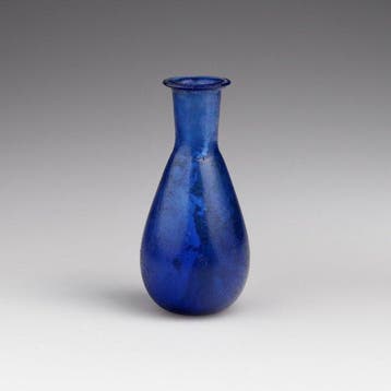 Oud-Romeins Glas Uitzonderlijk Balsamaire kobaltblauw - 67, Antiek en Kunst