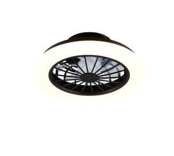 Trio ROTSUND VENTILATOR plafondlamp | LED | mat zwart met wi, Verzenden