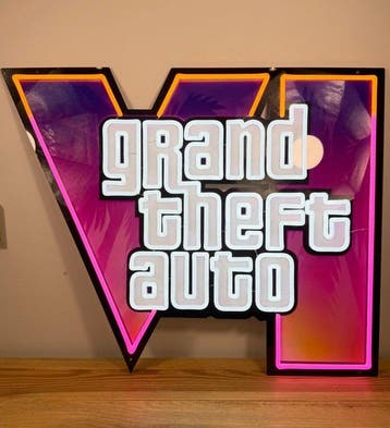 GTA VI - Neonlichtbord - plexiglas