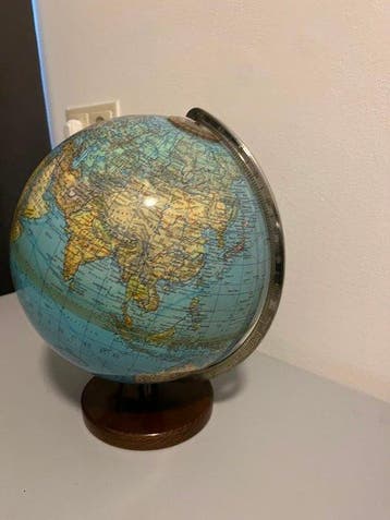 Nederland - Wereldbol; Duplex – Vintage wereldbol met
