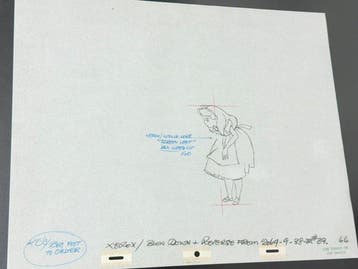 Walt Disney - Originele publiciteits-tekening van Alice (ca.