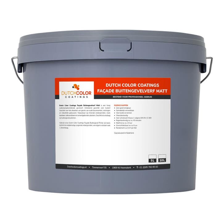 DCC Façade Buitengevelverf Matt 5L, Doe-het-zelf en Bouw, Verf, Beits en Lak, Nieuw, Verzenden