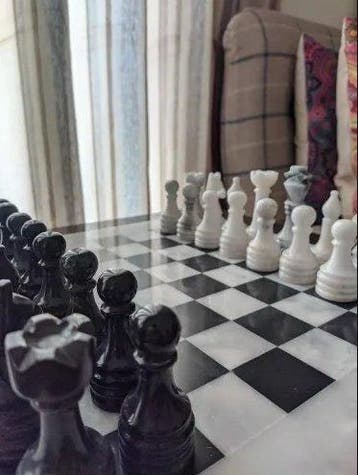 Schaakspel - Handcarved Marble/Onyx Chess - Premium Quality