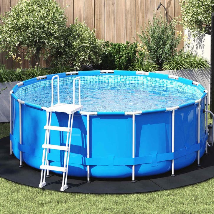 vidaXL Vijvergrondzeil Ø 244 cm (1 mm) Rond Niet-geweven, Jardin & Terrasse, Piscines, Envoi