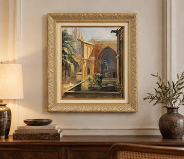 Escuela Impresionista Europea (XIX) - Vista de Claustro