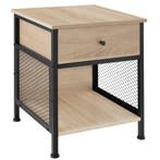 tectake Nachtkastje Killarney 45x46x55,5cm - Industrieel lic, Verzenden