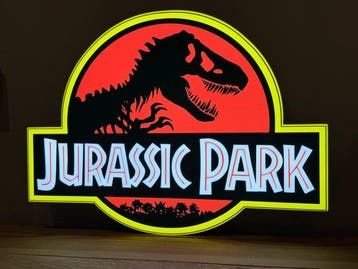 Jurassic Park - Lichtbord - Aluminium