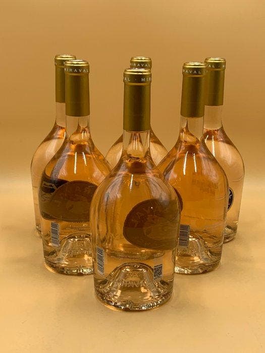 2025 Miraval, Rosé,Cotes de Provence - Provence - 6, Verzamelen, Wijnen