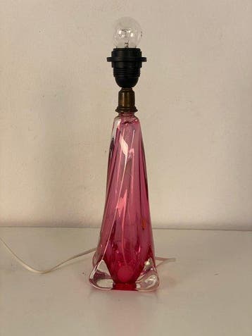 Val Saint Lambert - A.A. Patijn - Lampe de table - Cristal -