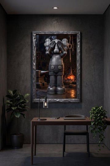 daveY - KAWS LEGO - Forged in Fire (Damascus Steel), Nieuw