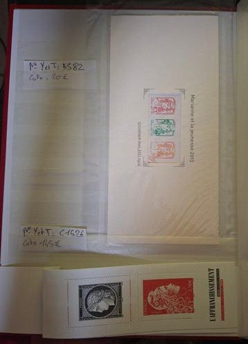 Frankrijk - Lot Franse postzegels na 2000, genoteerd in, Gestempeld