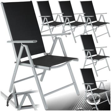 Opvouwbare tuinstoelen met verstelbare rugleuning, gaas, Verzenden, Nieuw
