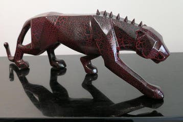 RichART - Panthagon version rouge / noir crackle