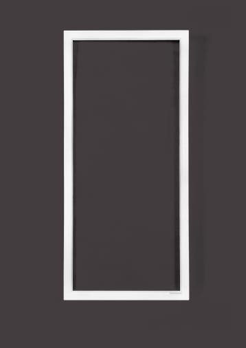 PVC vast b100xh215 cm wit, Gevelraam of Ruit, 80 tot 120 cm, Nieuw, Ophalen of Verzenden