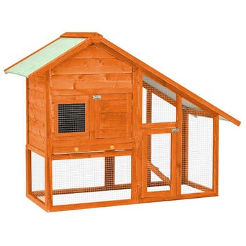 vidaXL Konijnenhok 140x63x120 cm massief vurenhout, Verzenden, Nieuw