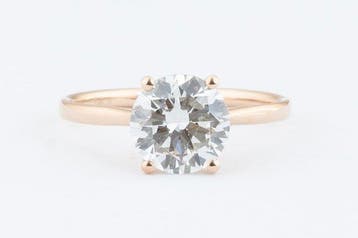 Zonder minimumprijs - Ring - 14 karaat Roségoud - 2.09ct., Nieuw