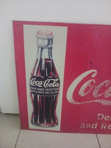 Coca-Cola - Plaque publicitaire coca cola - RCS Nanterre -