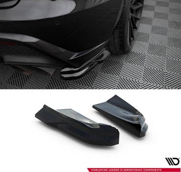 Rear Side Splitters voor Porsche Macan GTS Mk1 Facelift 2, Autos : Divers, Ophalen of Verzenden