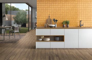 Wandtegel Equipe Handvorm Ritmo Amber Oranje 10x10, Ophalen of Verzenden, Wandtegels
