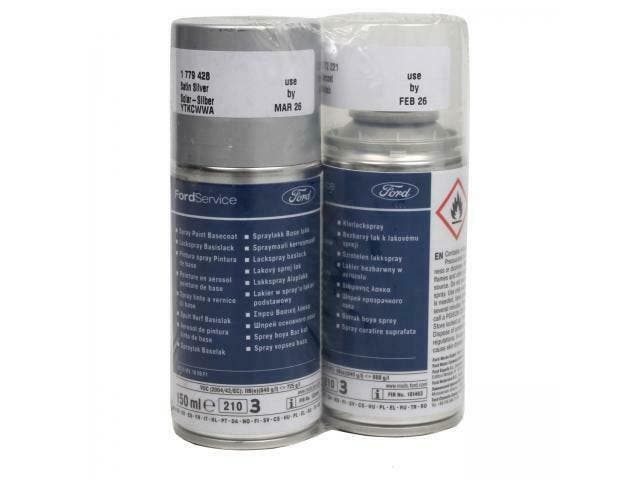 ORIGINEEL Ford verfspray SOLAR SILVER + blanke lak 150ml 177, Auto diversen, Autogereedschap, Ophalen of Verzenden