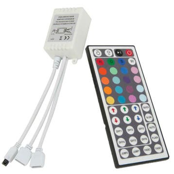 LED RGB Strip 44 Knops afstandsbediening IR (2 uitgangen), Ophalen of Verzenden, Nieuw