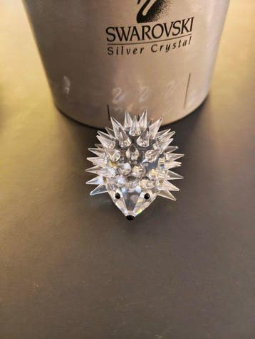 Beeldje - Swarovski stekelvarkentje - Kristal, Antiek en Kunst