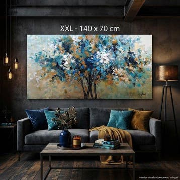 Monika Spiewak - Tree - Oil Painting Stretched On The Frame