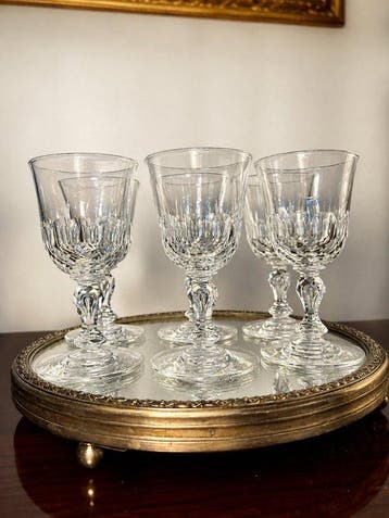 french production - Wijnglas (6) - Kristal