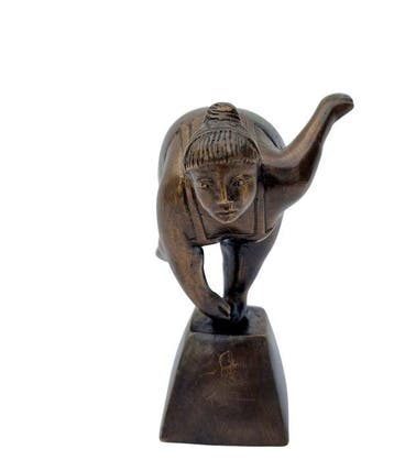 Figurine - Female dancer - Bronze