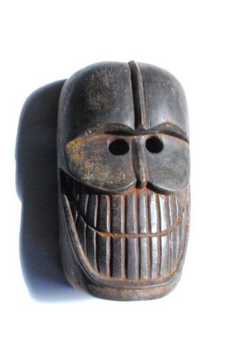 Oud masker doodshoofd Citipati dansmasker 26 cm Ritueel