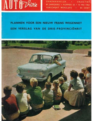 1963 AUTOVISIE MAGAZINE 20 NEDERLANDS, Ophalen of Verzenden, Nieuw