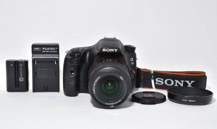Sony SLT-A58 + DT 3.5-5.6/18-70mm MACRO Language Setting, TV, Hi-fi & Vidéo, Appareils photo numériques