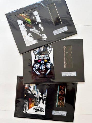 The Fast and the Furious Collection – Rare Set of 3 Mounted, Nieuw