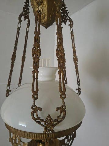 Olielamp - Messing met metalen gietstukken -