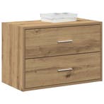 vidaXL Kast met 2 lades 60x31x40 cm bewerkt hout artisanaal, Verzenden, Nieuw