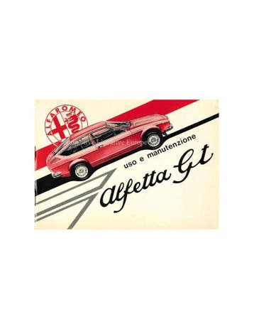 1975 ALFA ROMEO ALFETTA GT INSTRUCTIEBOEKJE ITALIAANS