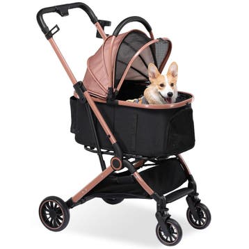 Hondenbuggy Klapbaar 25 kg - 360° Draaibaar 4-in-1 - Rosegou, Enfants & Bébés, Verzenden