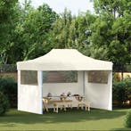 vidaXL Partytent met 3 zijwanden inklapbaar 3x4 m staal, Verzenden, Nieuw