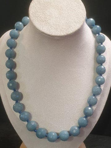 Braziliaanse aquamarijn, facettenkralen van 12 mm -, Collections