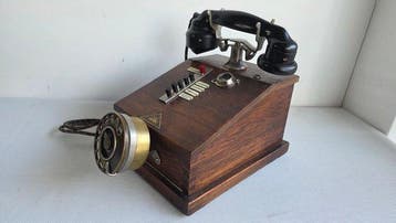 Picart-Lebas - Analoge telefoon - Hout, Metaal, Bakeliet -