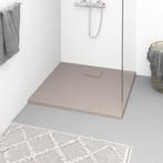 vidaXL Douchebak 90x80 cm SMC bruin, Verzenden, Nieuw