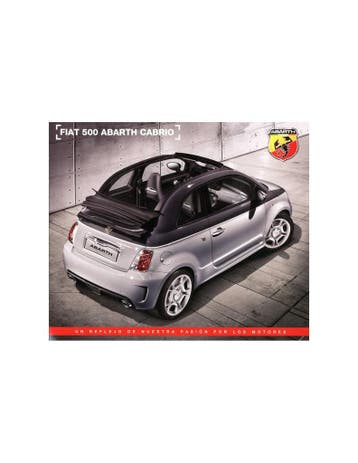 2013 FIAT 500 ABARTH CABRIO LEAFLET SPAANS, Ophalen of Verzenden, Nieuw