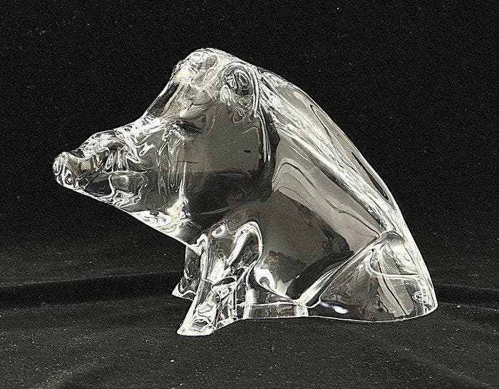 Baccarat - sculptuur, Maiale (Zodiaco Cinese) 2019 - 11 cm -, Antiek en Kunst, Antiek | Glaswerk en Kristal