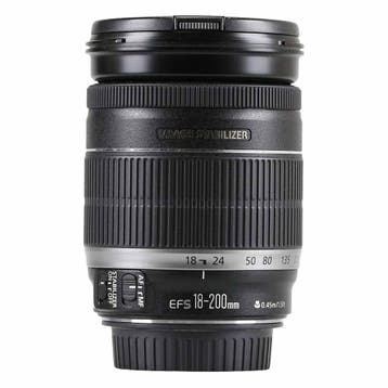 Canon EF-S 18-200mm f/3.5-5.6 IS met garantie, Ophalen of Verzenden, Gebruikt