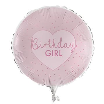 Birthday Girl Helium Ballon Leeg 43cm, Verzenden, Nieuw