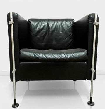 Arflex - Burkhard Vogtherr - Fauteuil (2) - Leder, Staal